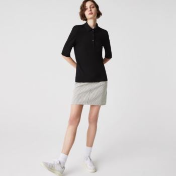 Lacoste Lacoste Slim Fit Supple Cotton Polo - Polo Dámské Černé | CZ-6wbuCH